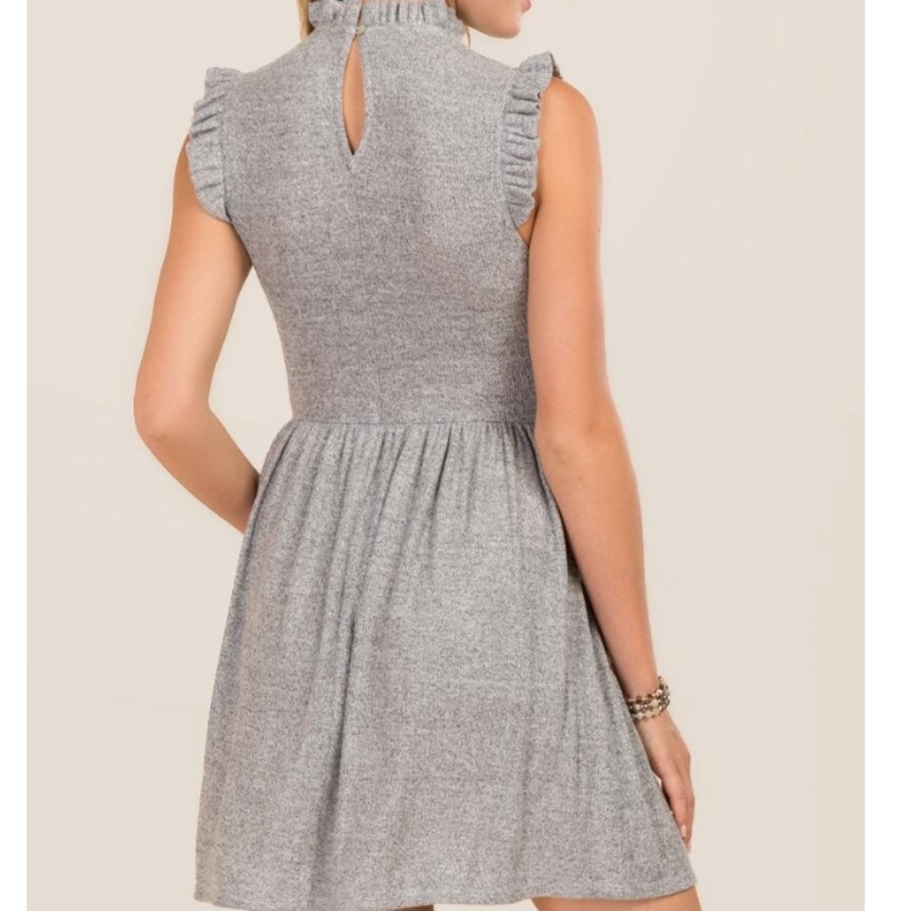 Francesca’s Alya Ruffled Trim Dress - Picture 2 of 8